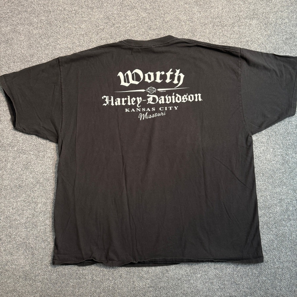 Harley-Davidson Mens Lucky Ride St Patricks Day Leprechaun T-Shirt Black 3XL - Picture 7 of 7